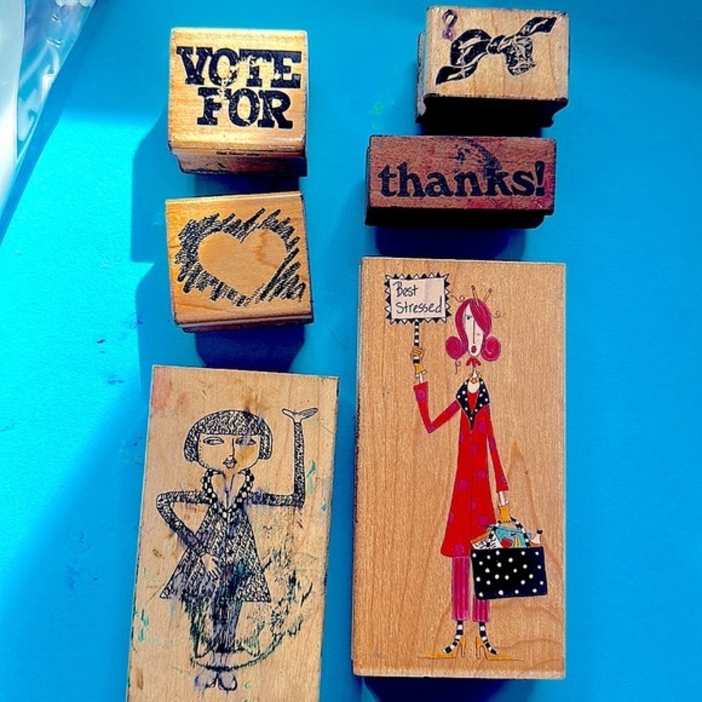 Girl Power Rubber Stamp assortment